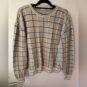 Vintage Shenandoah Navy Blue Textured Pullover Sweater Men's Large 90s